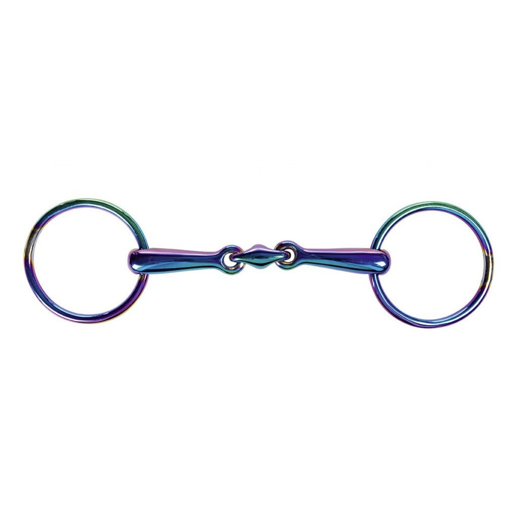 HKM Loose ring snaffle + lozenge 20mm -Rainbow- Art. No.: 10506*