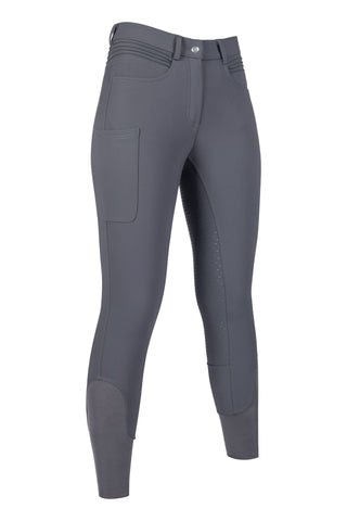 HKM Riding breeches -Rosewood- silicone full seat 14223*
