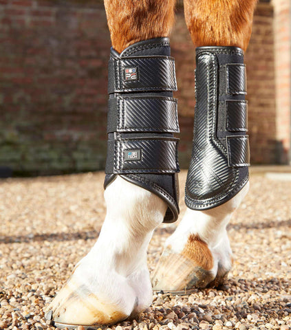 Premier Equine Carbon Air-Tech Single Locking Brushing Boots 1026*