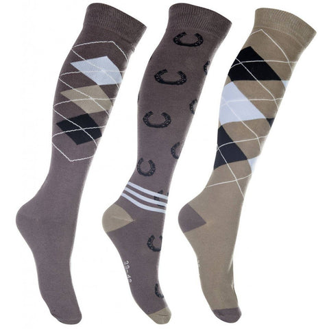 HKM Riding socks -Cardiff- set of 3 pairs Art. No.: 10465*
