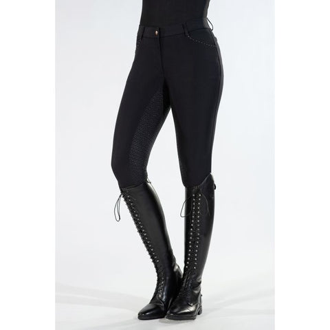 HKM Riding Breeches -Rosegold Glamour- Style Silicone Full Seat 11264*