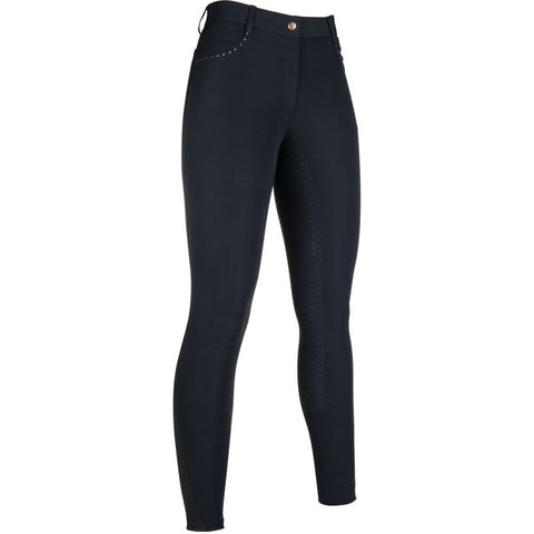 HKM Riding Breeches -Rosegold Glamour- Style Silicone Full Seat 11264*