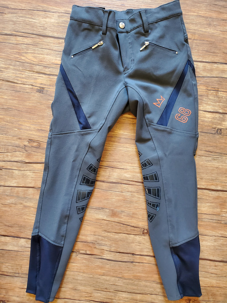 HKM King Kids Silicone Knee Patch Riding Breeches*