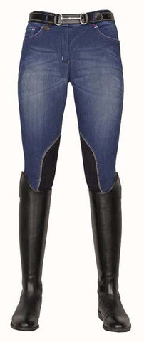 HKM Jodhpurs -Summer Denim- with Alos Knee Edging 3070*