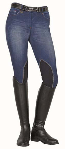 HKM Jodhpurs -Summer Denim- with Alos Knee Edging 3070*