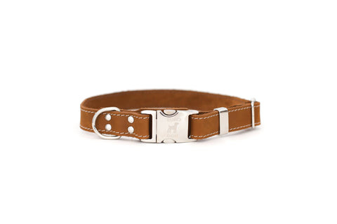 Euro Dog -Quick Release Leather Collar*