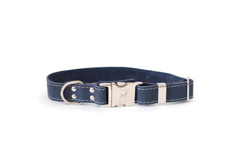 Euro Dog -Quick Release Leather Collar*