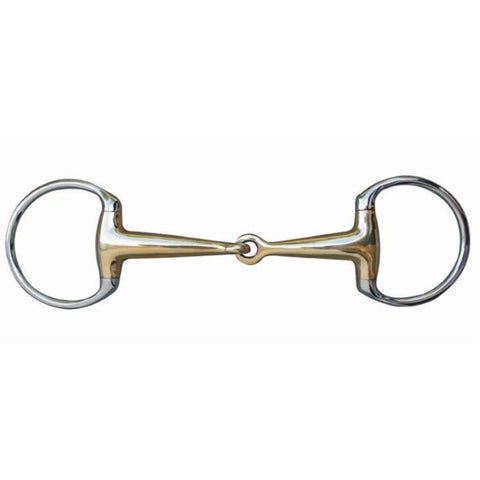 HKM Eggbutt Snaffle, Argentan w/ SS rings, 16mm No.9869*