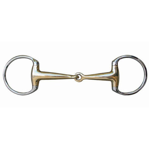 HKM Eggbutt Snaffle, Argentan w/ SS Ring, 18mm No. 9870*