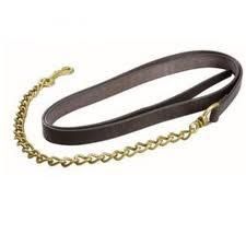 Leather Lead with Brass Chain 139*